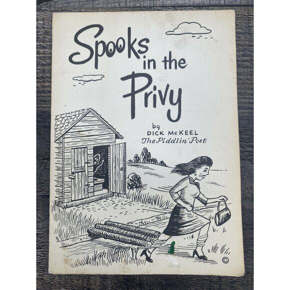 1972 Poem Greeting Card Spooks in the Privy by Dick McKeel The Piddlin' Poet VTG - Picture 3 of 12